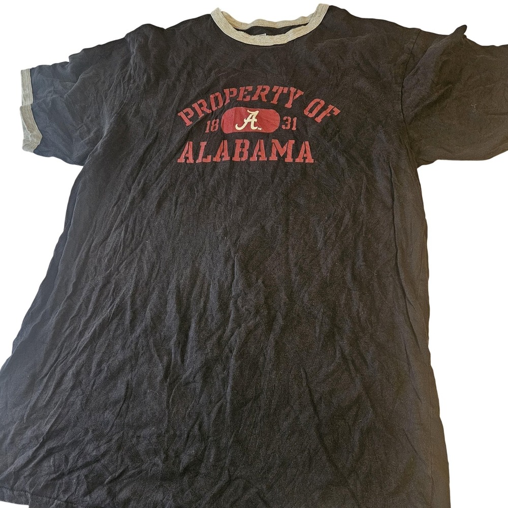 Alabama Crimson‎ Tide Shirt Mens 2XL Black NCAA Football Tee Soffe Cotton 1831